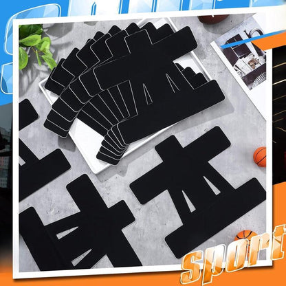 10 Count Kinesiology Tape for Shoulder Pain Relief Pre Cut Sports Waterproof Breathable Enhance Elastic Kinesiology Athletic Tape for Shoulder Support and Muscle Baseball Sports(Black)