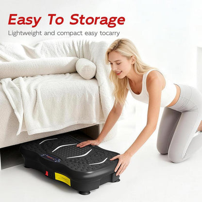 HOPHORSE HORSE Relax Muscles Vibration Plate Exercise Machine for Women, 3-In-1 Indoor Home Gym with Bluetooth, Silicone Pedal, 300 Lbs Capacity, Adjustable Speeds & Auto Modes for Full-Body Workout