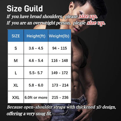 GETBED Fitness Heavy Shoulder Straps, Bench Presses, Shoulder Support, Shoulder Training, Press Lifts,Chest Straight, Straight Back Correction, Open Shoulder Assist Straps, Heavy Shoulder Straightener Breathable Healthcare so Comfortable Valentinesdaygift