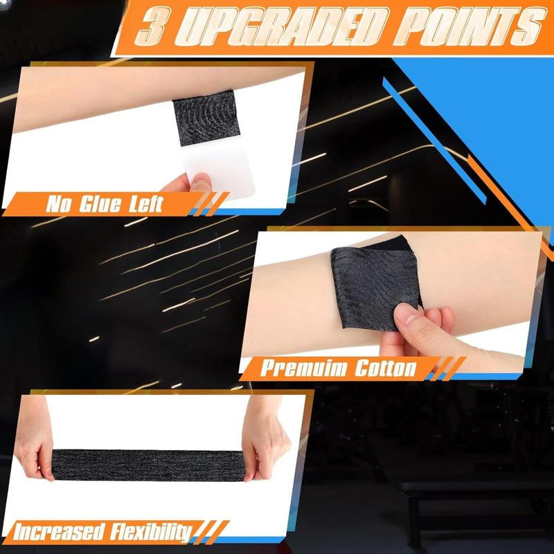 10 Count Kinesiology Tape for Shoulder Pain Relief Pre Cut Sports Waterproof Breathable Enhance Elastic Kinesiology Athletic Tape for Shoulder Support and Muscle Baseball Sports(Black)