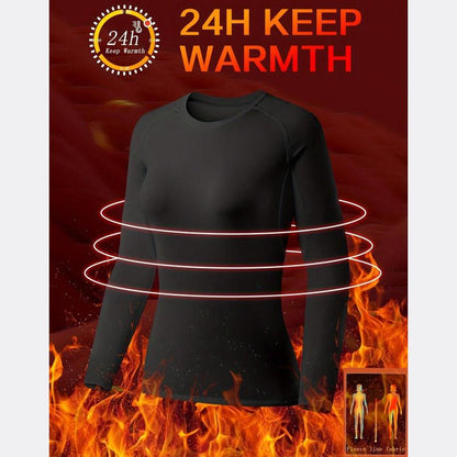 4 Pack Women'S Long Sleeve T Shirts Compression Workout Tops Thermal Shirts Fleece Lined Tops Long Sleeve Compression Workout Baselayer for Skiing Gym Outdoor Sports