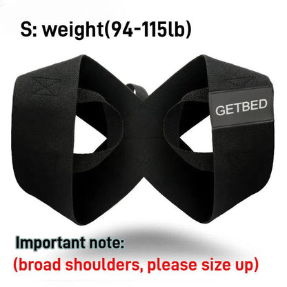 GETBED Fitness Heavy Shoulder Straps, Bench Presses, Shoulder Support, Shoulder Training, Press Lifts,Chest Straight, Straight Back Correction, Open Shoulder Assist Straps, Heavy Shoulder Straightener Breathable Healthcare so Comfortable Valentinesdaygift