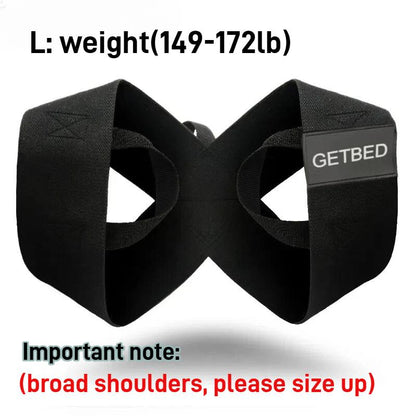GETBED Fitness Heavy Shoulder Straps, Bench Presses, Shoulder Support, Shoulder Training, Press Lifts,Chest Straight, Straight Back Correction, Open Shoulder Assist Straps, Heavy Shoulder Straightener Breathable Healthcare so Comfortable Valentinesdaygift